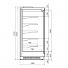 Витрина холодильная DAZZL Vega DG 100 H210 375