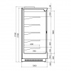 Витрина холодильная DAZZL Vega SG 100 H210 250